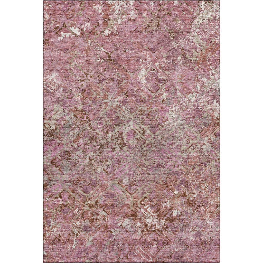 Piper Looms Mayfield Diamond AMF768 Pink Machine Washable Area Rug main image