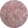 Piper Looms Mayfield Diamond AMF768 Pink Machine Washable Area Rug Round Main Image