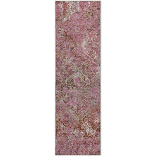 Piper Looms Mayfield Diamond AMF768 Pink Machine Washable Area Rug Runner Main Image