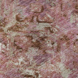Piper Looms Mayfield Diamond AMF768 Pink Machine Washable Area Rug Swatch Image