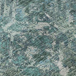 Piper Looms Mayfield Diamond AMF768 Sage Machine Washable Area Rug Swatch Image