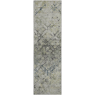 Piper Looms Mayfield Diamond AMF768 Silver Machine Washable Area Rug Runner Main Image