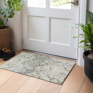 Piper Looms Mayfield Diamond AMF768 Silver Machine Washable Area Rug Scatter Lifestyle Image Feature