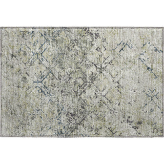 Piper Looms Mayfield Diamond AMF768 Silver Machine Washable Area Rug Scatter Main Image