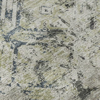 Piper Looms Mayfield Diamond AMF768 Silver Machine Washable Area Rug Swatch Image