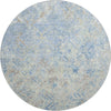 Piper Looms Mayfield Diamond AMF768 Sky Machine Washable Area Rug Round Main Image
