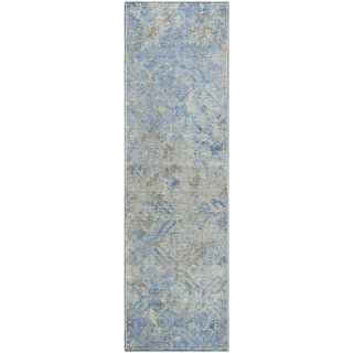 Piper Looms Mayfield Diamond AMF768 Sky Machine Washable Area Rug Runner Main Image
