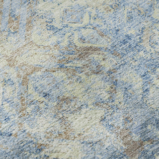 Piper Looms Mayfield Diamond AMF768 Sky Machine Washable Area Rug Swatch Image