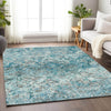 Piper Looms Mayfield Diamond AMF768 Teal Machine Washable Area Rug Lifestyle Image Feature