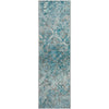 Piper Looms Mayfield Diamond AMF768 Teal Machine Washable Area Rug Runner Main Image