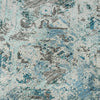 Piper Looms Mayfield Diamond AMF768 Teal Machine Washable Area Rug Swatch Image