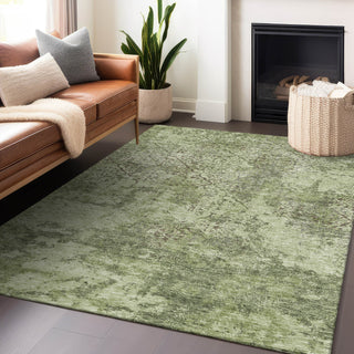 Piper Looms Mayfield Lattice AMF769 Aloe Machine Washable Area Rug Lifestyle Image Feature