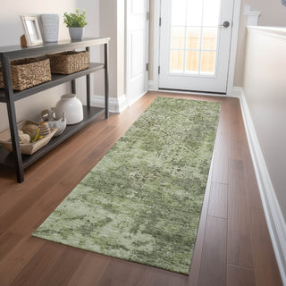 Piper Looms Mayfield Lattice AMF769 Aloe Machine Washable Area Rug Runner Lifestyle Image Feature