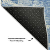 Piper Looms Mayfield Lattice AMF769 Blue Machine Washable Area Rug Backing Image