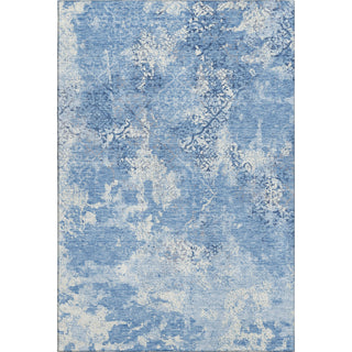 Piper Looms Mayfield Lattice AMF769 Blue Machine Washable Area Rug main image