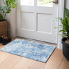 Piper Looms Mayfield Lattice AMF769 Blue Machine Washable Area Rug Scatter Lifestyle Image Feature