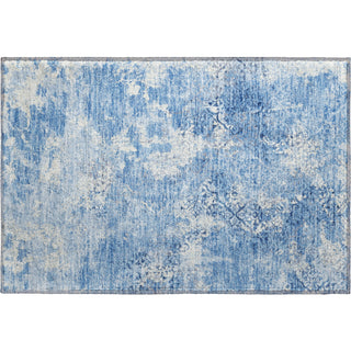 Piper Looms Mayfield Lattice AMF769 Blue Machine Washable Area Rug Scatter Main Image