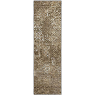 Piper Looms Mayfield Lattice AMF769 Brown Machine Washable Area Rug Runner Main Image