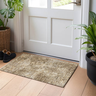 Piper Looms Mayfield Lattice AMF769 Brown Machine Washable Area Rug Scatter Lifestyle Image Feature