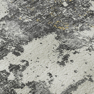 Piper Looms Mayfield Lattice AMF769 Charcoal Machine Washable Area Rug Swatch Image