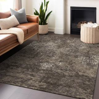 Piper Looms Mayfield Lattice AMF769 Fudge Machine Washable Area Rug Lifestyle Image Feature