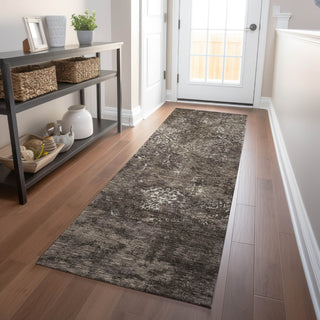 Piper Looms Mayfield Lattice AMF769 Fudge Machine Washable Area Rug Runner Lifestyle Image Feature