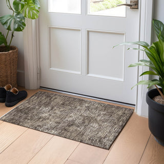 Piper Looms Mayfield Lattice AMF769 Fudge Machine Washable Area Rug Scatter Lifestyle Image Feature