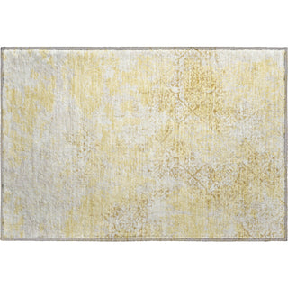 Piper Looms Mayfield Lattice AMF769 Gold Machine Washable Area Rug Scatter Main Image