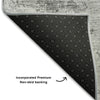 Piper Looms Mayfield Lattice AMF769 Gray Machine Washable Area Rug Backing Image