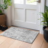 Piper Looms Mayfield Lattice AMF769 Gray Machine Washable Area Rug Scatter Lifestyle Image Feature