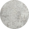 Piper Looms Mayfield Lattice AMF769 Ivory Machine Washable Area Rug Round Main Image
