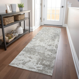 Piper Looms Mayfield Lattice AMF769 Ivory Machine Washable Area Rug Runner Lifestyle Image Feature