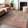 Piper Looms Mayfield Lattice AMF769 Salmon Machine Washable Area Rug Lifestyle Image Feature