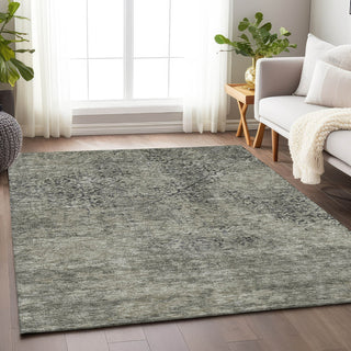 Piper Looms Mayfield Lattice AMF769 Taupe Machine Washable Area Rug Lifestyle Image Feature