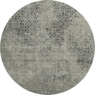 Piper Looms Mayfield Lattice AMF769 Taupe Machine Washable Area Rug Round Main Image