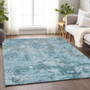 Piper Looms Mayfield Lattice AMF769 Teal Machine Washable Area Rug Lifestyle Image Feature