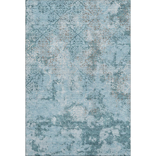 Piper Looms Mayfield Lattice AMF769 Teal Machine Washable Area Rug main image