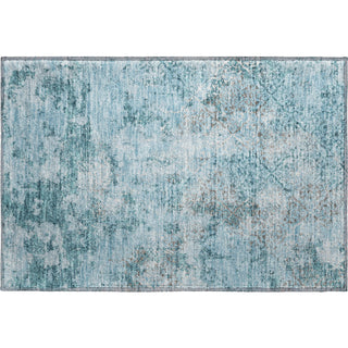 Piper Looms Mayfield Lattice AMF769 Teal Machine Washable Area Rug Scatter Main Image