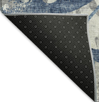 Piper Looms Mayfield Tropical AMF77 Blue Machine Washable Area Rug Backing Image