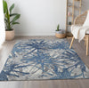 Piper Looms Mayfield Tropical AMF77 Blue Machine Washable Area Rug Lifestyle Image Feature