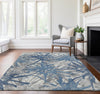 Piper Looms Mayfield Tropical AMF77 Blue Machine Washable Area Rug Lifestyle Image Feature
