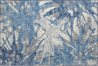 Piper Looms Mayfield Tropical AMF77 Blue Machine Washable Area Rug Scatter Main Image