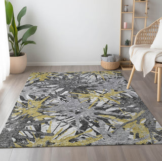 Piper Looms Mayfield Tropical AMF77 Gilded Machine Washable Area Rug Lifestyle Image Feature
