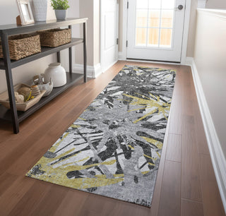 Piper Looms Mayfield Tropical AMF77 Gilded Machine Washable Area Rug Runner Lifestyle Image Feature