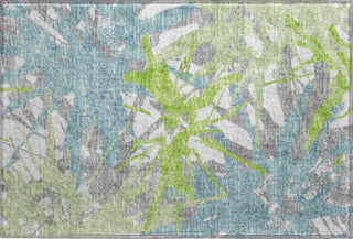Piper Looms Mayfield Tropical AMF77 Green Machine Washable Area Rug Scatter Main Image