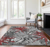 Piper Looms Mayfield Tropical AMF77 Red Machine Washable Area Rug Lifestyle Image Feature
