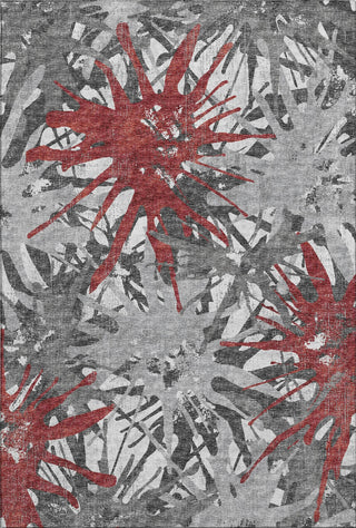 Piper Looms Mayfield Tropical AMF77 Red Machine Washable Area Rug main image