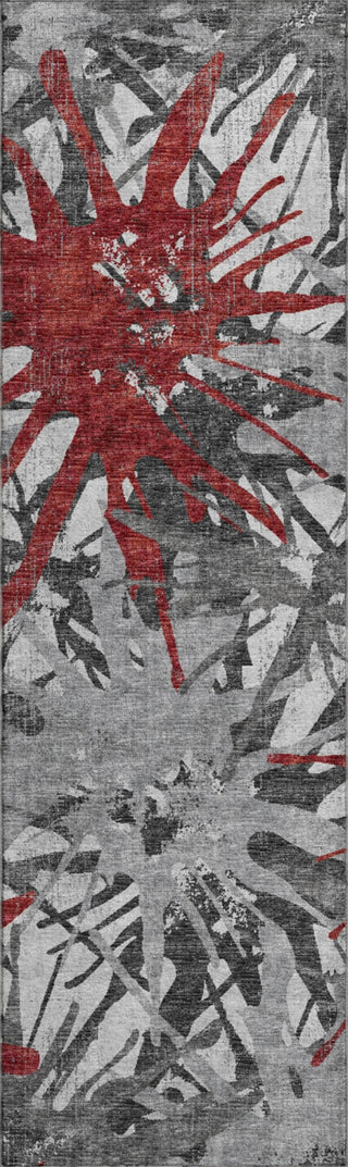 Piper Looms Mayfield Tropical AMF77 Red Machine Washable Area Rug Runner Main Image