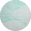 Piper Looms Mayfield Modern AMF770 Aqua Machine Washable Area Rug Round Main Image