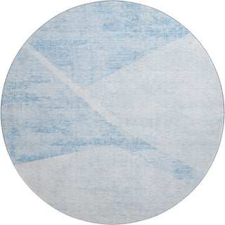 Piper Looms Mayfield Modern AMF770 Denim Machine Washable Area Rug Round Main Image
